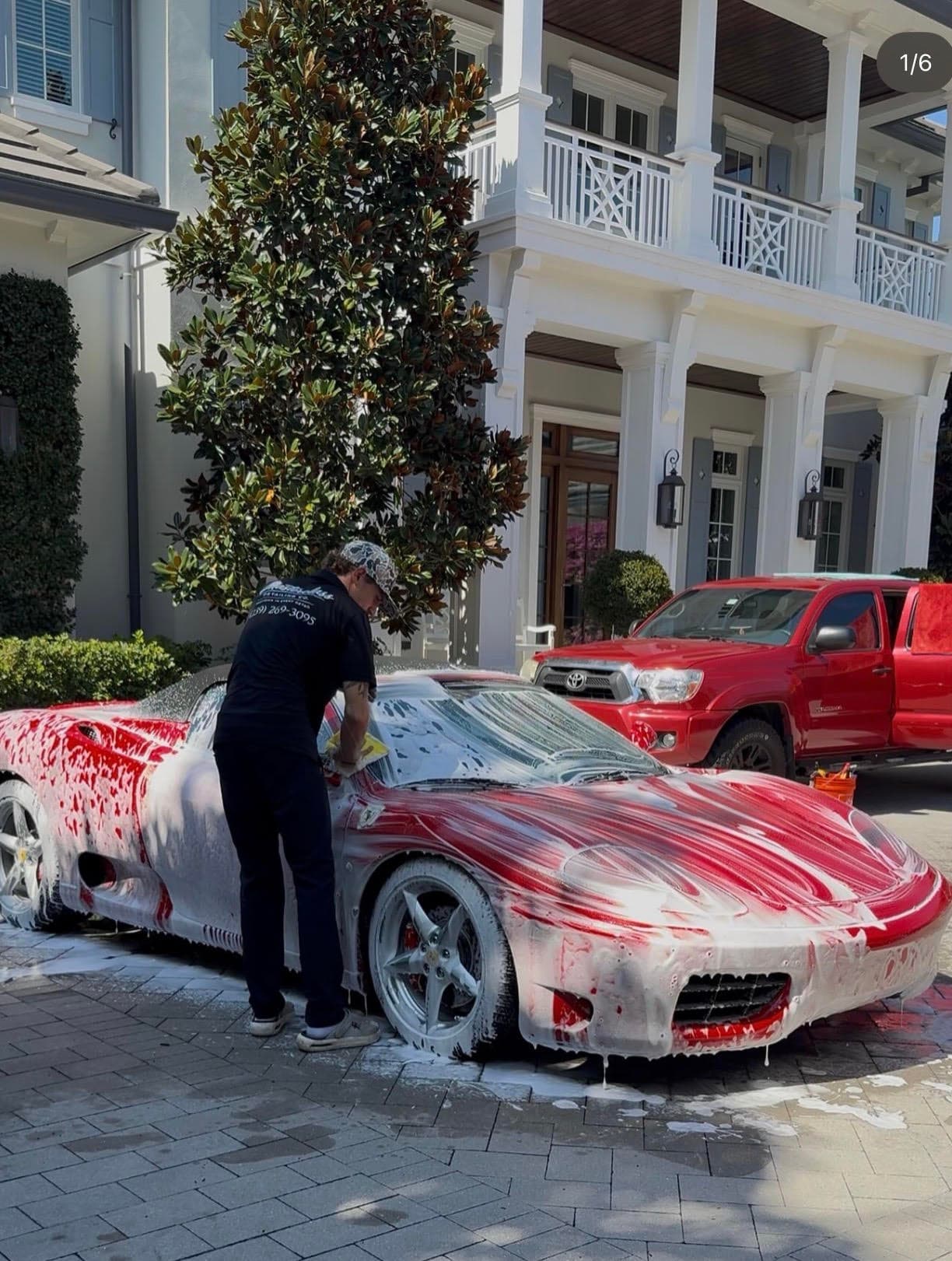 Masterclass Detailing Co. — detailing a Ferrari in SWFL